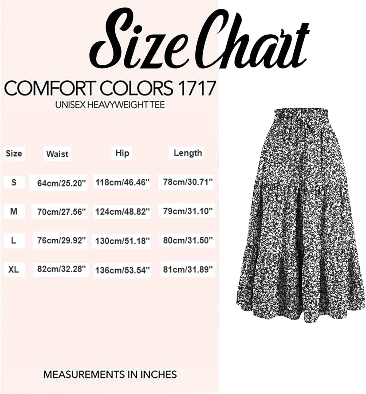 ZYXTIM Women's 2025 Bohemian Long Skirts Tiered Elastic High Waisted Summer Floral Maxi Skirt Vacation Flowy Swing Sundress